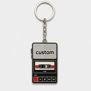 Llaveros Retro Personalizados al por Mayor, Llaveros de Dispositivos de Audio Vintage, Diseño Clásico Nostálgico, Recuerdo para Fanáticos de la Música - Product Image 2