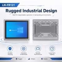 Computadora Industrial con Panel Táctil Integrado de 12.1 Pulgadas, Doble LAN, COM, USB, HD, Compatible con Windows y Linux, HMI, OEM, ODM, Personalizable