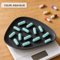 Capsules végétales vides HPMC de qualité supérieure, tailles 000, 00, 0, 1, 2, 3, 4, colorées, sans TiO2, sans EO, certifiées GMP