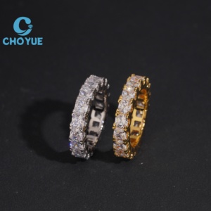 Hot Sale 925 Sterling <b>Silver</b> Moissanite <b>Rings</b> <b>Mens</b> Iced Out Moissanite HipHop Style Jewelry <b>Rings</b> Pass Diamond Test in Stock GRA - Product Image 1