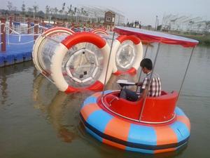 ウォーターバンパーボート、グラスファイバー製スチールペダル式水上バイク（2人乗り）、インフレータブル、業務用、工場価格 - Product Image 5