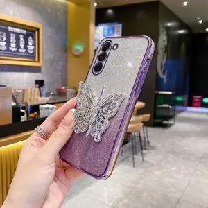 <span class=keywords><strong>Funda</strong></span> con soporte para teléfono con purpurina ostentosa de lujo con mariposa para <span class=keywords><strong>Samsung</strong></span> <span class=keywords><strong>Galaxy</strong></span> S23 S21 S20 S24 S22 <span class=keywords><strong>Plus</strong></span> FE <span class=keywords><strong>note</strong></span> <span class=keywords><strong>10</strong></span> 20 - Product Image 6