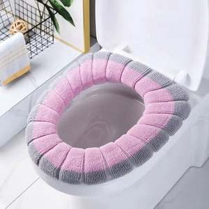 Funda Calefactora para Asiento de Inodoro de Invierno, Alfombrilla Gruesa y Suave Lavable con Asa para WC y Baño, Cojín Calentador para Tapa de Inodoro - Product Image 2