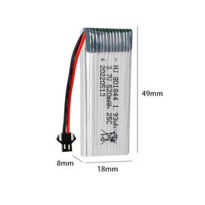 3.7V 520mAh Şarj Edilebilir Polimer Lityum Pil Paketi 801844 RC Uçaklar Helikopterler Drone'lar ve Kamera Oyuncakları için - Product Image 1