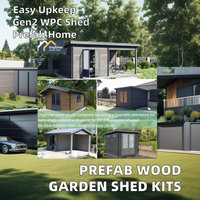 Kits de construction d'abris de jardin préfabriqués de conception moderne alternative bois extérieur carport conteneur plans de maison