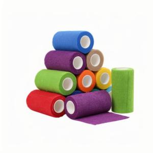 Auto-adhésif non-tissé résistance cohésif sport bandes de cheveux bandages <span class=keywords><strong>bande</strong></span> haltérophilie pour le sport - Product Image 3