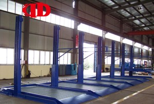 Sollevatore per Parcheggio a Due Colonne, Doppio Livello, Capacità 2700kg, Motore 2.2kW/3HP, Sollevatore Verticale per Auto, Applicazioni per Garage Domestici e Parcheggi - Product Image 2