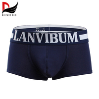 Sous-vêtements pour hommes en gros avec logo personnalisé OEM, différentes couleurs, logo personnalisé, caleçons classiques confortables en coton pour hommes