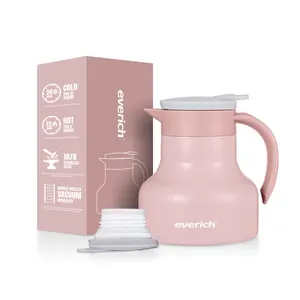 New 700ml Jug One Key Pouring Long- Term Temperature Lock Lightweight 304 Stainless Steel Vacuum Jug