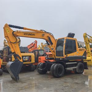 Excavadora de ruedas usada R150 r140w Hyundai 150W-9 Corea buen estado potencia fuerte precio barato para la venta - Product Image 3