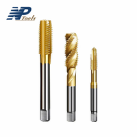 Naipu M35 Cobalt Spiral Point Machine Taraud M8x1.25 Haute Performance pour Métaux Durs DIN 371 Standard