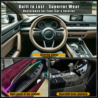 Revêtement en Alcantara de qualité supérieure pour la modification de l'intérieur des voitures, accessoires automobiles en gros