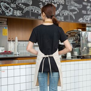 Uniformes para Restaurantes y Bares, Uniformes de Poliéster para Cafeterías y Salones de Belleza, Delantales de Trabajo Ajustables para Baristas, Personal de Cocina - Product Image 3
