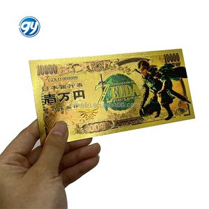 Juego Completo al por Mayor de Billetes de 10000 Yenes del Anime Japonés, Billete de Banco con Lámina de Oro de 24k, Tarjeta <span class=keywords><strong>Zelda</strong></span> Tears of the Kingdom - Product Image 2