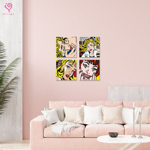 Kit de Peinture par Numéros Pop Art Femme : Peinture à l'Huile Numérique DIY, Personnage Style Bande Dessinée Rétro, Décoration Murale Faite Main sur Toile, Artisanat - Product Image 5
