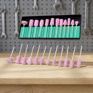 Juego de Fresas Abrasivas para Pulir, 12 Piezas, Herramienta Rotatoria, Herramientas para Hacer Joyas, Herramientas Manuales de Orfebre, Fresas de Pulido Fino, Caja de Plástico |   GS29C - Product Image 3