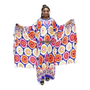 Vestido caftán marroquí Dashiki, caftán de algodón para playa, gran oferta - Product Image 5