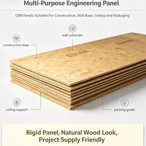 <span class=keywords><strong>Panneau</strong></span> de bois <span class=keywords><strong>OSB</strong></span> mélaminé à faible teneur en COV pour cadre d'armoire et décoration de cloisons intérieures - Product Image 2