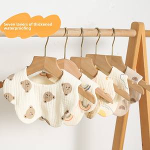 Babero de Gasa Impermeable de 7 Capas de Algodón Puro con Dibujos Animados para Bebés Recién Nacidos - Product Image 3