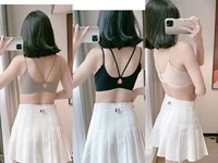 BH Wanita Tanpa Kawat, Tali Tipis Ganda, Kancing Depan, Push-up, Untuk Payudara Kecil, Tampilan Payudara Lebih Besar