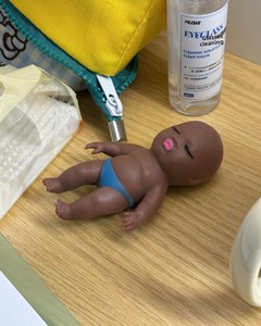 <strong>Doll</strong> Natasha <strong>Doll</strong> Black Baby Hand-held Pinch Music Decompression Toy 15cm - Product Image 5