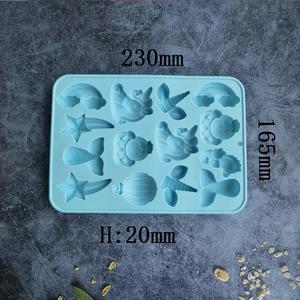 Molde de pastel de silicona de <span class=keywords><strong>unicornio</strong></span>, molde de galleta de chocolate, herramienta de molienda, herramienta para hornear, herramienta de cocina de jabón DIY - Product Image 5