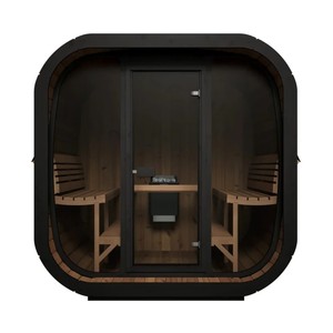 Sauna Exterior de Madera de Abeto de Diseño Nuevo para 4-6 Personas, Sauna Tradicional de Leña - Product Image 3