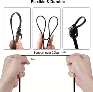 Factor Prijs Cat8 Sftp Flat Patch Cord <span class=keywords><strong>Rj45</strong></span> Connector Hoge Snelheid 8p8c Verschil Lengte Patch Kabel - Product Image 5