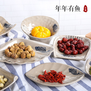 A5 Melamine Imitation Porcelain Serving <b>Trays</b> For Hotel Restaurant KTV <b>Snack</b> Plates Unbreakable Food Grade - Product Image 2
