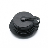 Valve d'eau en plastique noir TPU/PVC à bonne étanchéité pour sac à eau d'escalade, bouchon pour sacs de piscine