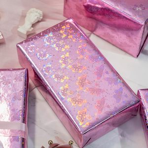Papier cadeau effet métal laser coloré, motif papillon, idéal pour la Saint-Valentin, les mariages, la fête des mères, les baby showers - Product Image 3