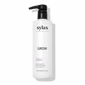 Shampoo densifiant exclusif pour femmes, épaissit les mèches de cheveux, rafraîchit, donne du volume, dit adieu aux frisottis et à l'amincissement, 500 ml, Sylax - Product Image 1
