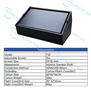 Téléprompteur de scène de 27/32 pouces avec haut-parleur intégré, grand écran HD haute luminosité <span class=keywords><strong>pour</strong></span> conférences sur scène - Product Image 2