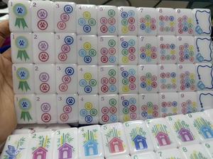 Custom Printed Mahjong Tiles Set Bone China Style Game Pieces for Club Party Family <b>Entertainment</b> - Product Image 2
