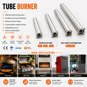 Bruciatore Tubolare Industriale a Gas per Caldaie e Componenti - Riscaldatore per Piscina, Forno Pizza, Barbecue Certificato CE OEM ODM - Product Image 1