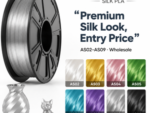 Filamento de Impresora 3D Hengxin Silk PLA 1.75mm 8 Colores AS02-AS09 Acabado Metálico Brillante Económico Compatible con Bambu Lab - Product Image 5