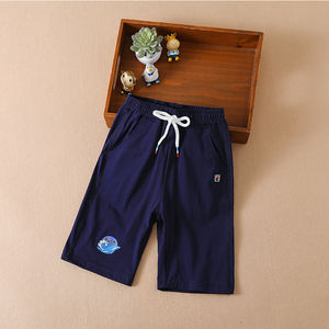 Shorts de sport en coton pour garçons, vente en gros, personnalisables, pour tout-petits, enfants, bébés, décontractés, tissés, unis, imprimés, maintien moyen 500 156 - Product Image 2