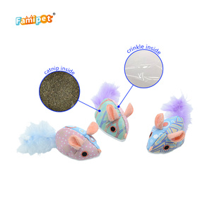 Juguete de Peluche para Gatos, Diseño de Ratón Colorido, Personalizado por el Fabricante Famipet, con Catnip - Product Image 2