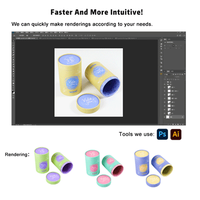 Boîte de rangement pour thé cylindrique écologique avec fenêtre transparente en PVC, logo personnalisé pour l'emballage de thé en vrac, emballage cadeau