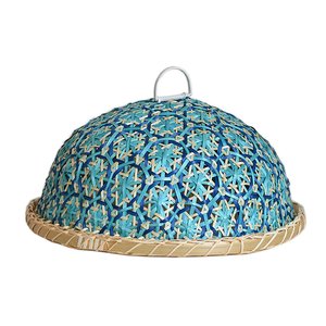 ฝาครอบอาหารทำจากไม้ไผ่งานทำมือ,ฝาครอบอาหารไม้ไผ่สานฝาครอบอาหารแบบโดมอาหารสดใหม่เหมาะสำหรับใช้ในบ้านและปิกนิก - Product Image 4