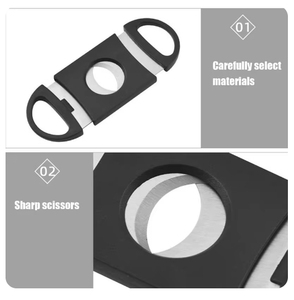 Plastic Modern Cigars Cutter Durable Foldable Portable <b>Scissors</b> Double Blade Eco-Friendly Household Accessories - Product Image 6