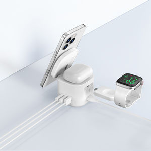 שולחן עבודה חדש 45w gan כוח רכזת תחנת טעינה אלחוטית 3-USB-C יציאה & תחנת מטען USB-A תואמת ipad & התקנים נוספים - Product Image 4