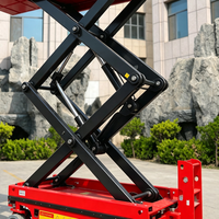 Plateforme élévatrice à ciseaux avec table extensible semi-automatique mobile pour une portée accrue lors des opérations de travail
