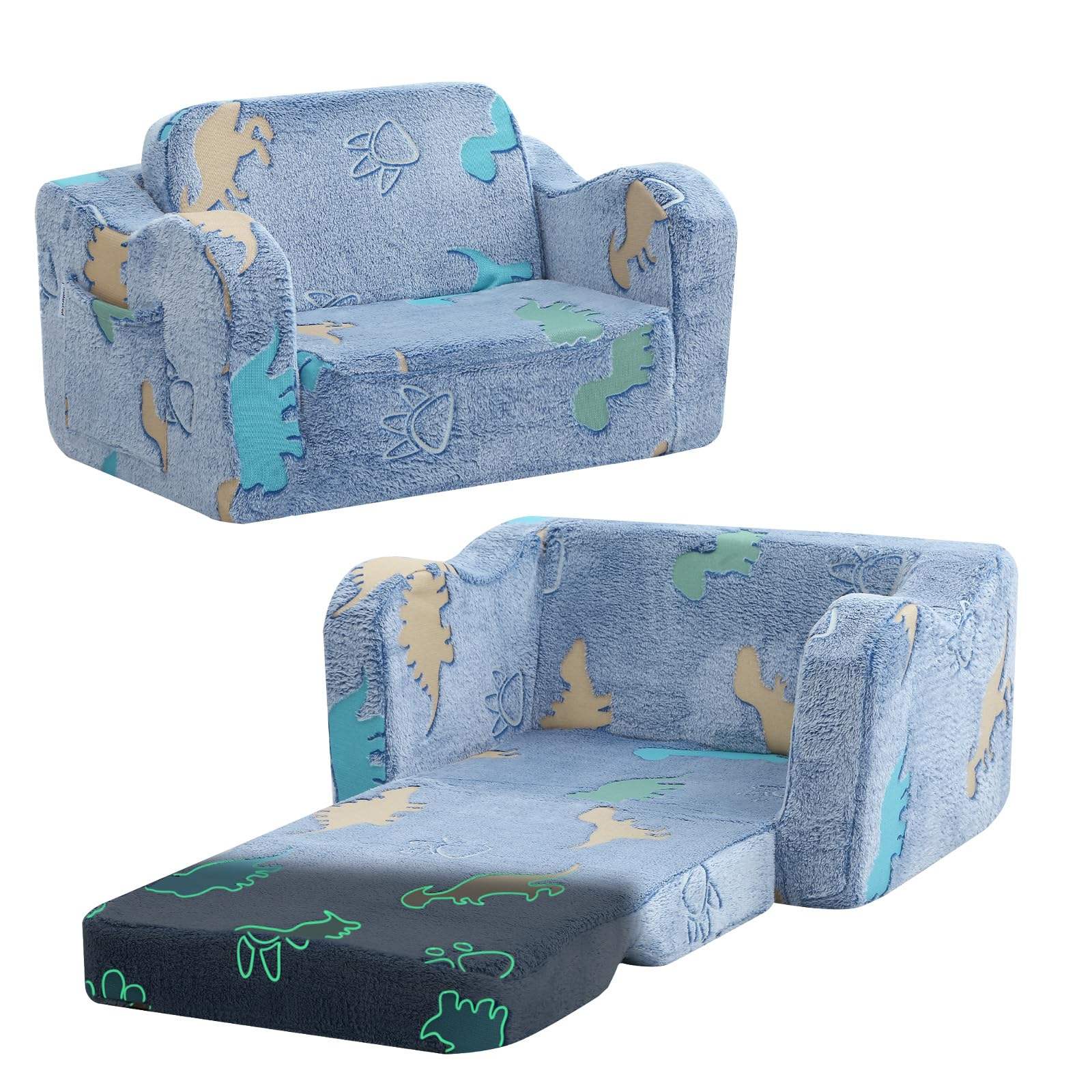 Peluche rougeoyante de dinosaure de N-denim