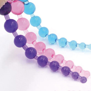 BDSM TPE Lange Perlen Analplug und Analdehner für Frauen und Männer Prostata-Massagegerät mit Stoßfunktion Erwachsenen-Sexspielzeug - Product Image 1