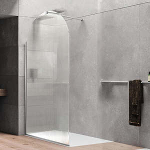 Moderno Simple <span class=keywords><strong>Baño</strong></span> Ducha Vidrio Partición Sin Marco Panel Fijo <span class=keywords><strong>Baño</strong></span> Pantalla - Product Image 6