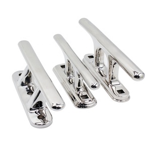 Paslanmaz Çelik 316 Denizcilik Çift Çapraz <span class=keywords><strong>Bollard</strong></span> İskele Bağlama Kelepçesi 10 İnç Düz 90 Derece Tekne Donanım Aksesuarları - Product Image 4