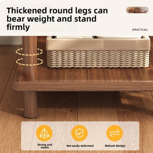 Gỗ rắn bàn nhỏ Bàn cà phê hình chữ nhật phòng khách sofa bên Bàn Cạnh Giường ngủ phòng ngủ đầu giường Bàn đầu giường stora - Product Image 4