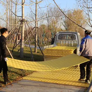 HDPE temporäre Schienenbahnung Kunststoff Bodenmatte verarbeitetes Uhmwpe Straßenschutz-Abdeckblatt