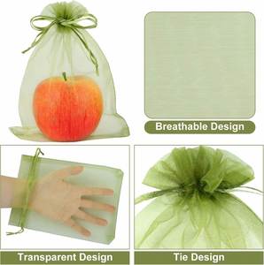 Wholesale Mango Covering <b>Insect</b> Proof <b>Mesh</b> Bag Organza Reusable Fruit Protection Bags for Garden Netting <b>Insect</b> Prevention - Product Image 2